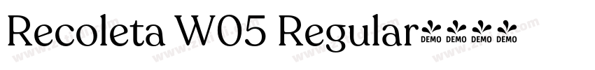 Recoleta W05 Regular字体转换